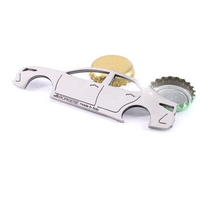 Polished Stainless Steel Bottle Opener ideal for owners of 1/43 Scale Toyota Camry