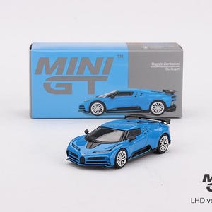 Bugatti Centodieci Blue Bugatti - MINI GT MGT00586 - Scale 1/64
