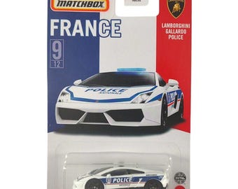 Hot Wheels Lamborghini Gallardo Polizei-Auto – Maßstab 1:64, Spielzeugauto Für Kinder