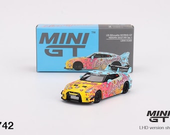 LB-Silhouette Works GT Nissan 35GTRR Ver.1 lbwk Kuma - Mini GT Scale 1/64 MGT00742