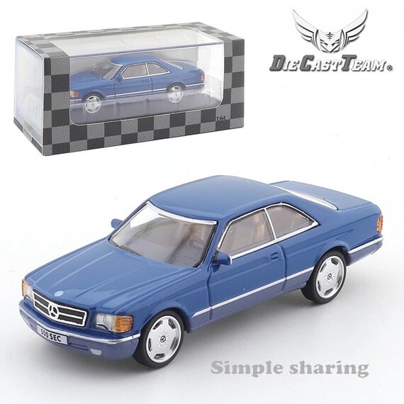 ブランド通販 500 Benz - Mercedes SEC 1 Scale - Team Diecast - Blue Light ミニカー