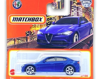 Alfa Romeo Giulia Blue #26 - Matchbox model scale approx. 1/64