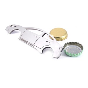 Polished Stainless Steel Bottle Opener ideal for owners of Honda Civic 4 Door Scale 1/43