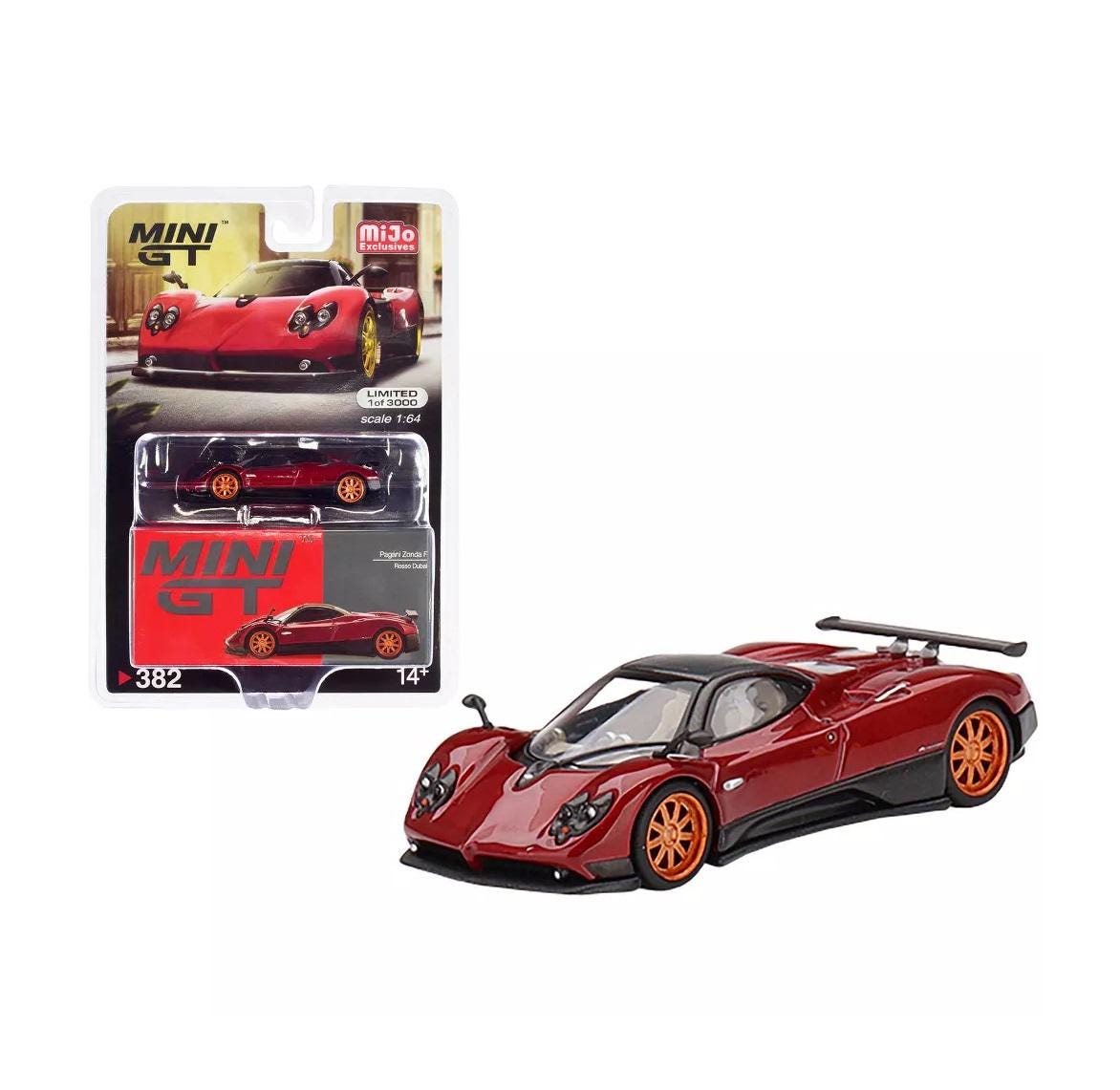 Pagani Zonda F Red Dubai MiJo Exclusives - MINI GT MGT00382MJ - 1/64 Scale