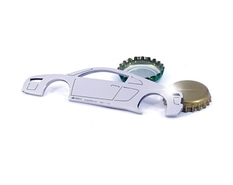 Polished Stainless Steel Bottle Opener ideal for owners of the 1/43 Scale Audi R8
