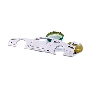 Polished Stainless Steel Bottle Opener ideal for owners of BMW Series 8 Coupe Le Mans 1/43 Scale