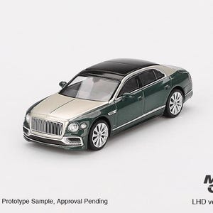 Bentley Flying Spur White Sand Verdant - MINI GT MGT00867-L - Échelle 1/64 environ
