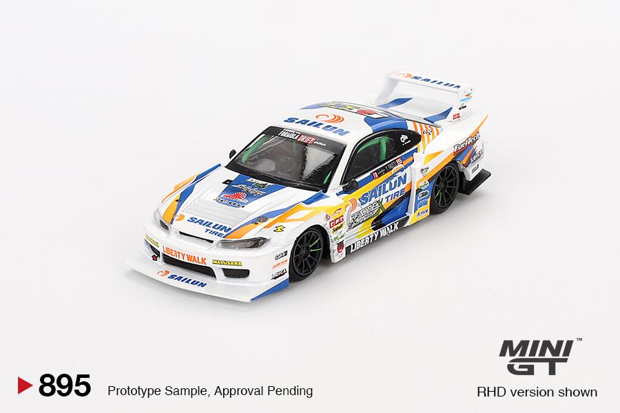 Nissan LB-Super Silhouette S15 SILVIA #555 2023 Formula Drift Japan - Scale 1/64 MGT00895-R