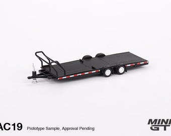 Car Hauler Trailer Black MGTAC19 - MINI GT - Scale 1/64
