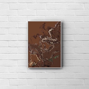 Printable Abstract Wall Art Print | Gold Accent | Wall Decor | Black Owned Art | Aesthetic | Artsy | Abstract Poster | Digital Download