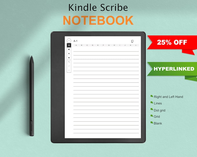 kindle Scribe Templates, Digital Notebook