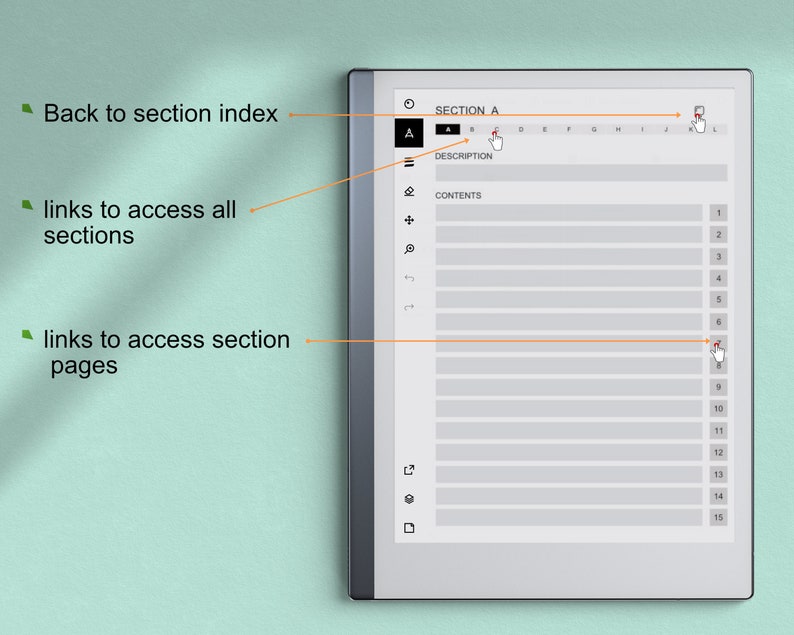 Remarkable Templates, Digital Notebook, Remarkable 2&1 Etsy