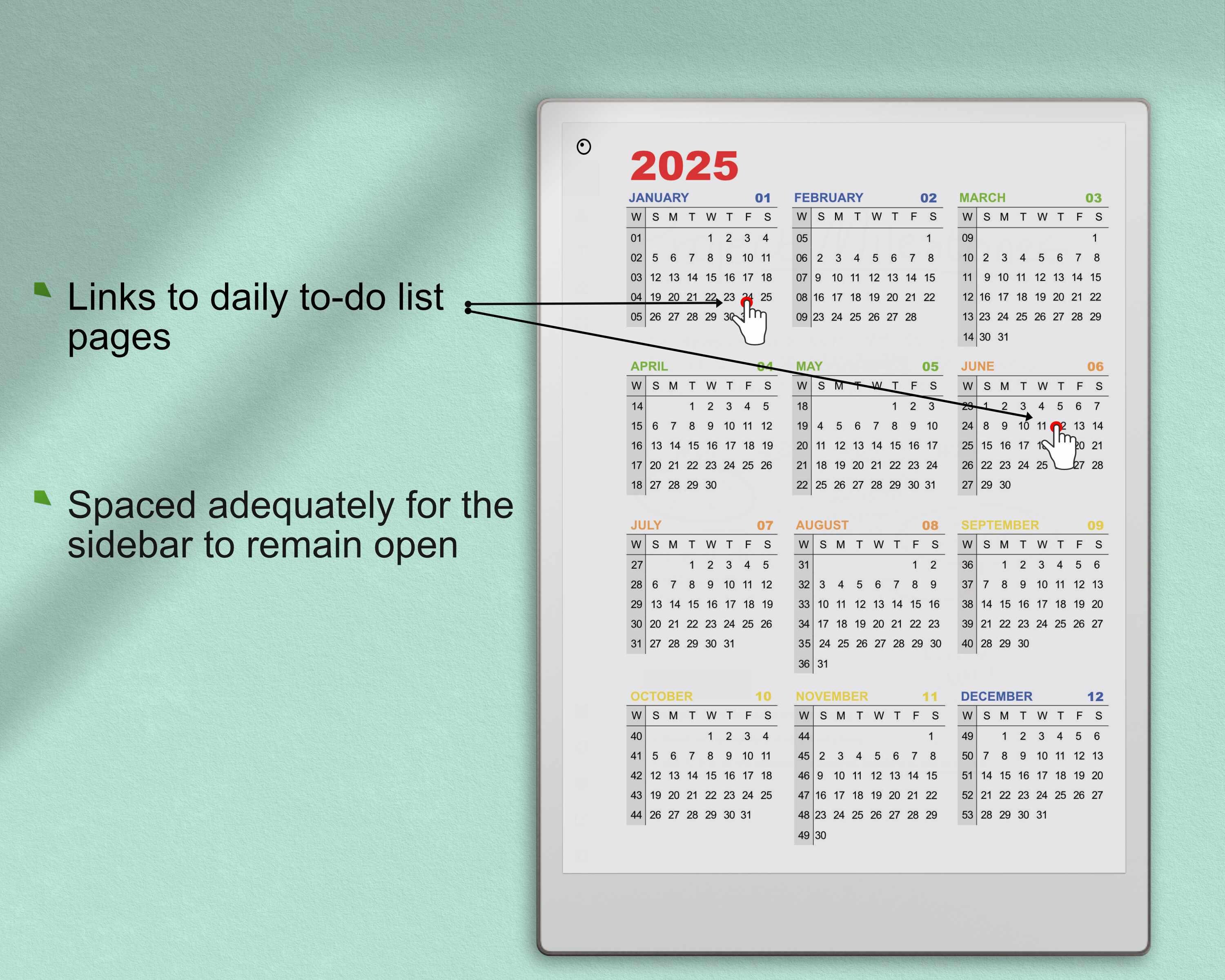 2026 Daily To-do List for Remarkable Paper Pro – Hyperlinked PDF ...