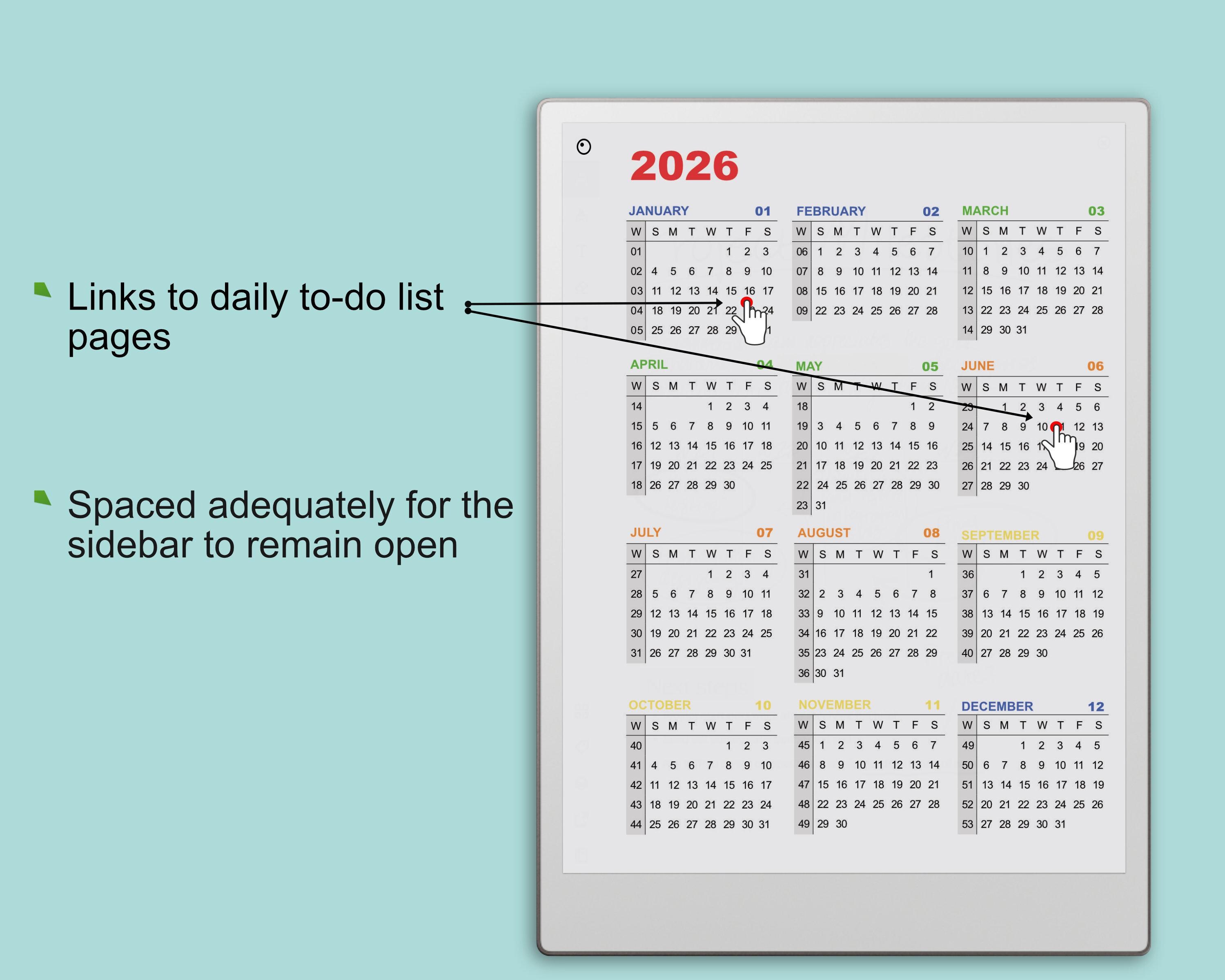 2026–2027 Daily To-do List for Remarkable Paper Pro & 2 | Task List ...