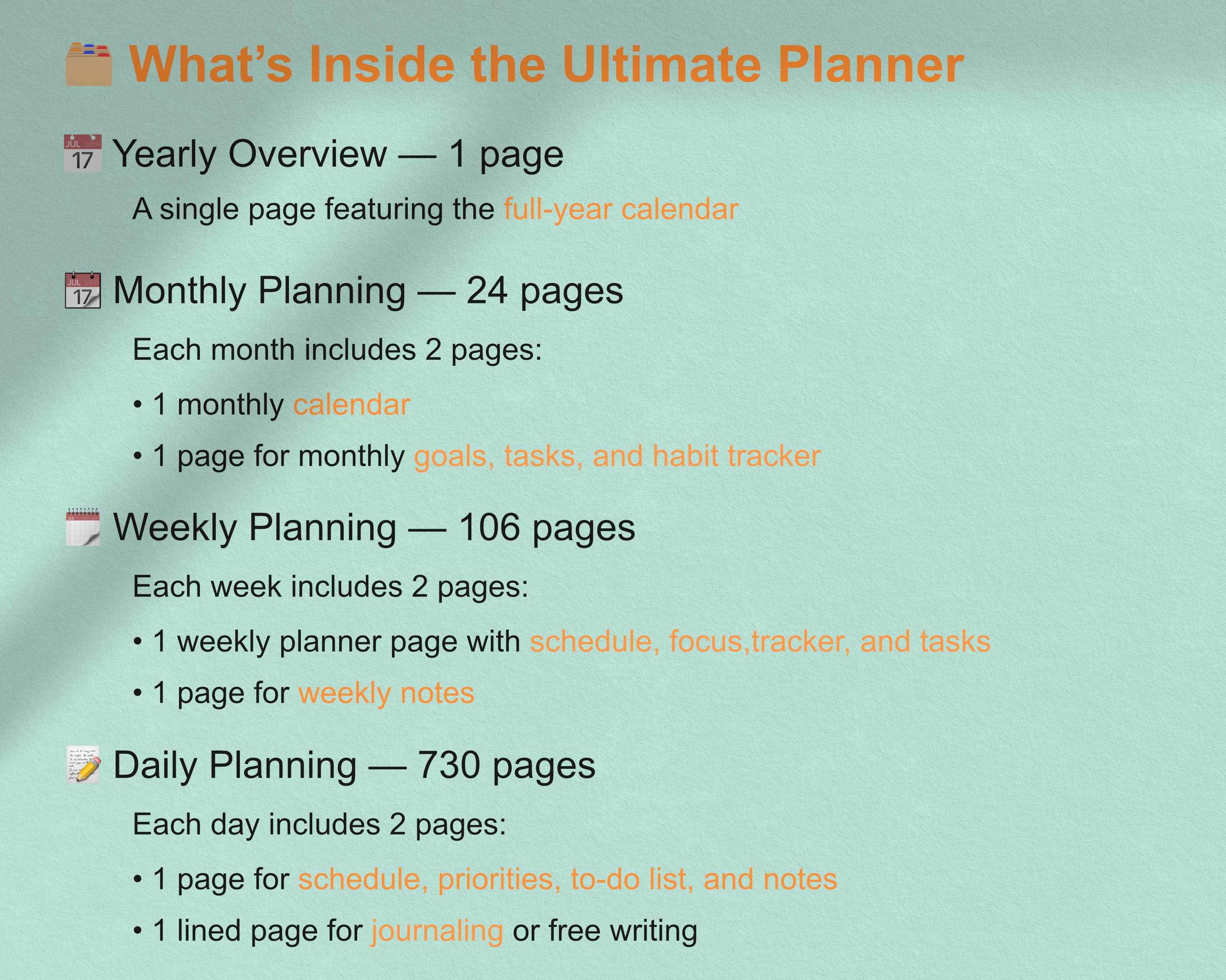 Ultimate Planner for Supernote | 2026 Daily, Weekly, Monthly, Yearly ...
