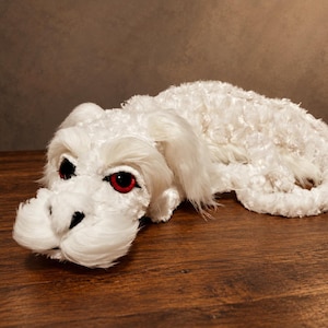 Handmade Falkor Dragon 36" Art Doll , Neverending Story inspired Gift (Weighted options)
