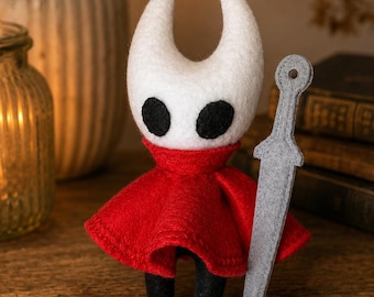 Baby Hornet Art Doll | Handmade Wool Felt Hornet Silksong Plush | Gamer Collectible Gift | Video Game Fan Art