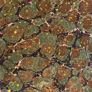 Libro in stile Boho marmorizzato a mano, carta speciale per la lavorazione della carta marmorizzata per coprire l'originale arte ebru turca marmorizzata tradizionale fatta a mano