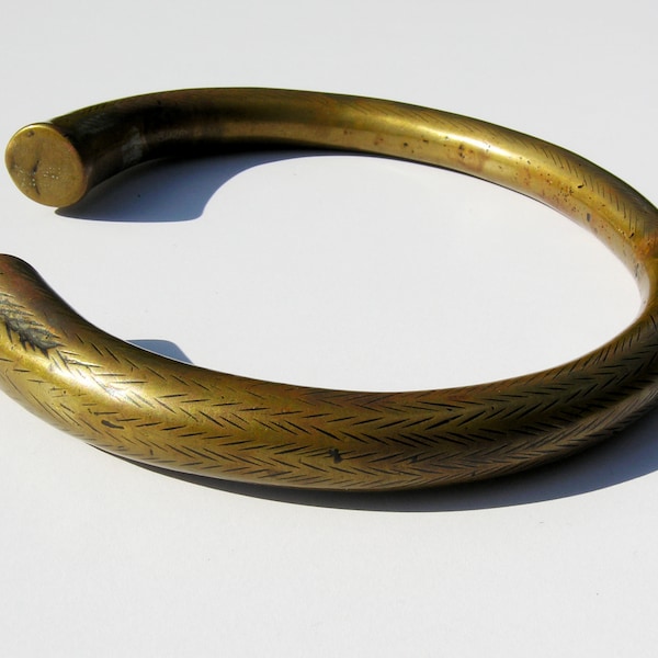 Antique Brass Torque From Nagaland.