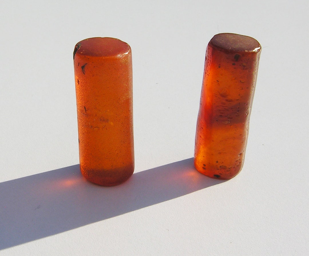 Traditional Antique Amber Cylinder Ear Plugs From the Kachin Etsy