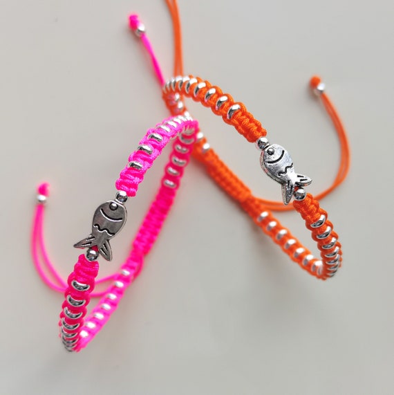 Buy VSCO Fish Friendship Bracelet Pattern Handmade Woven Bracelet/anklets  Online in India - Etsy