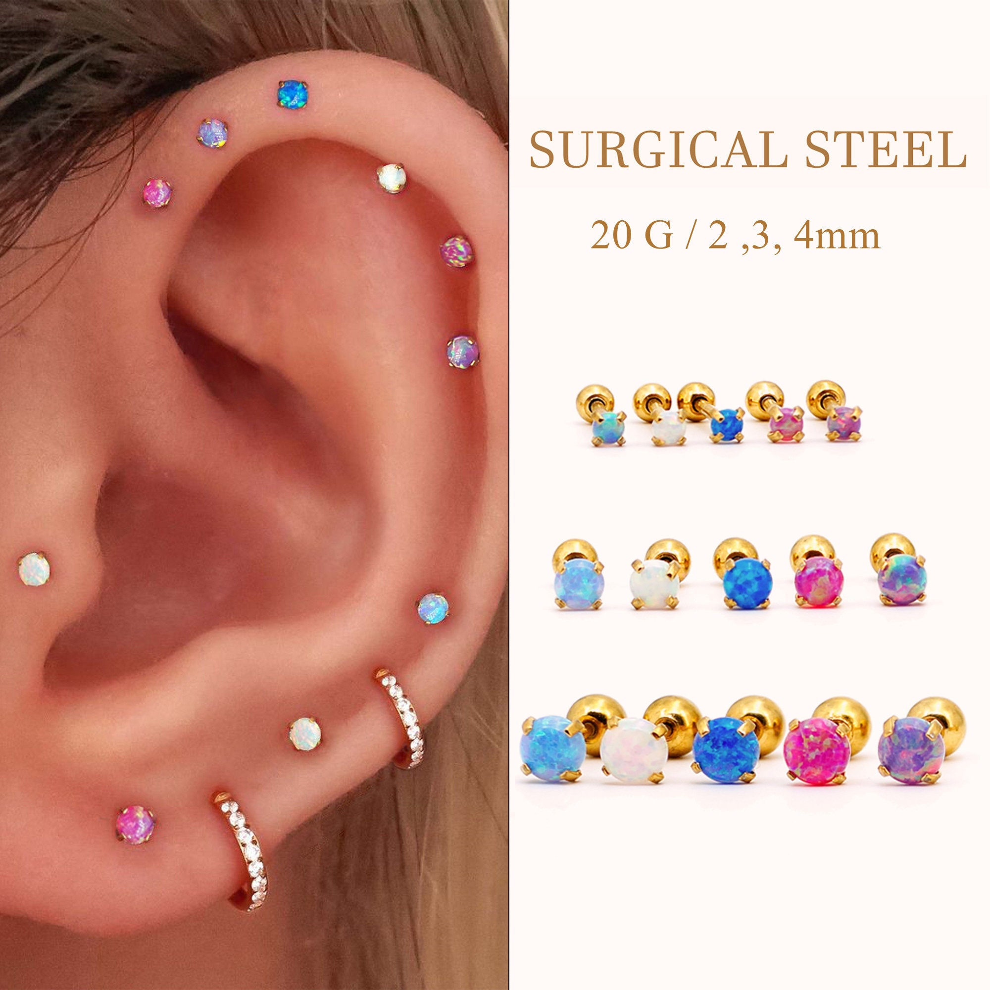 300pcs Ear Backing With Pad, Surgical Steel Earring Backs, Secure Earring  Backs For Heavy Earrings, Hypoallergenic Safety Backing For Ear Studs