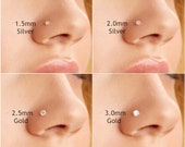 20G Tiny Diamond Nose Studs 1.5mm/2mm/2.5mm/3mm CZ Nose 