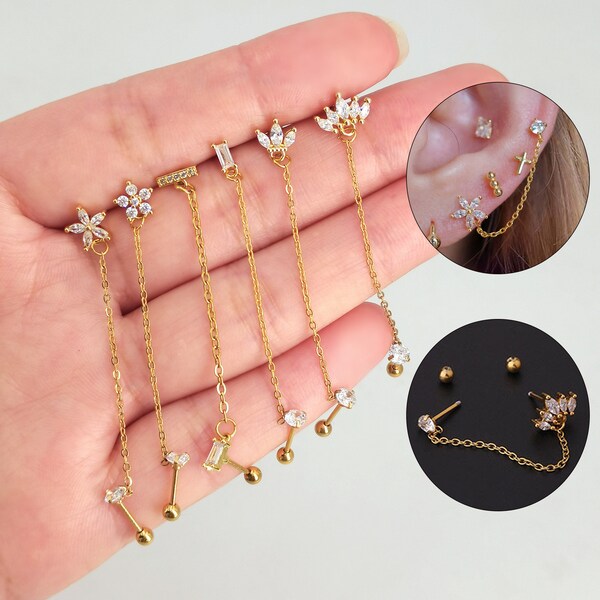 Double Piercing Etsy