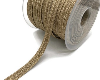 Gold Metallic Braid Trim: Arrow Pattern Bohemian Style (13mm / 0,51 inch)