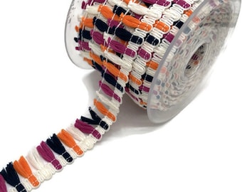 25 mm Multicolor Cotton Fringe Tassel Trim: Bohemian Style