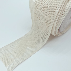 50 mm Natural Cotton Lace Trim| Embroidery Lace| Raw Cotton Trim| Ethnic Trim By The Yard| 1,96 inch