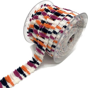 25 mm multicolore frangia nappa Trim/etnico Trim/Boho Trim/Vintage Trim tagliato su misura/(0,98 pollici)