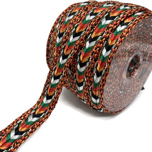 Rainbow Rayon Braid Trim: 20mm Bohemian Costume Trim