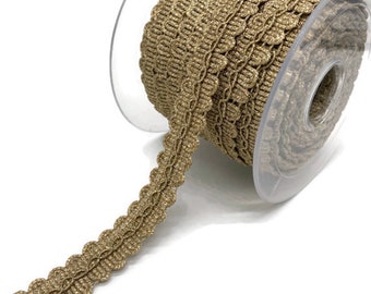 Gold Trim, 0.78" French Gimp Braid for Lampshade & Pillow Decor