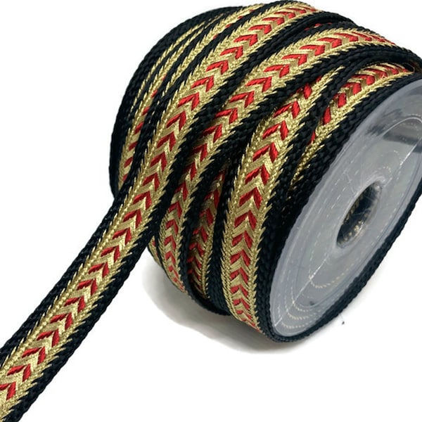 Red and Gold Dress Trim Etsy