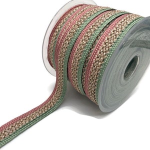 Bronze Metallic Braid Trim: Multicolor Bohemian Style (23 mm, By The Yard)