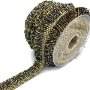 Iridescent Fringe Trim: 20mm Multicolor Bohemian Cotton Trim