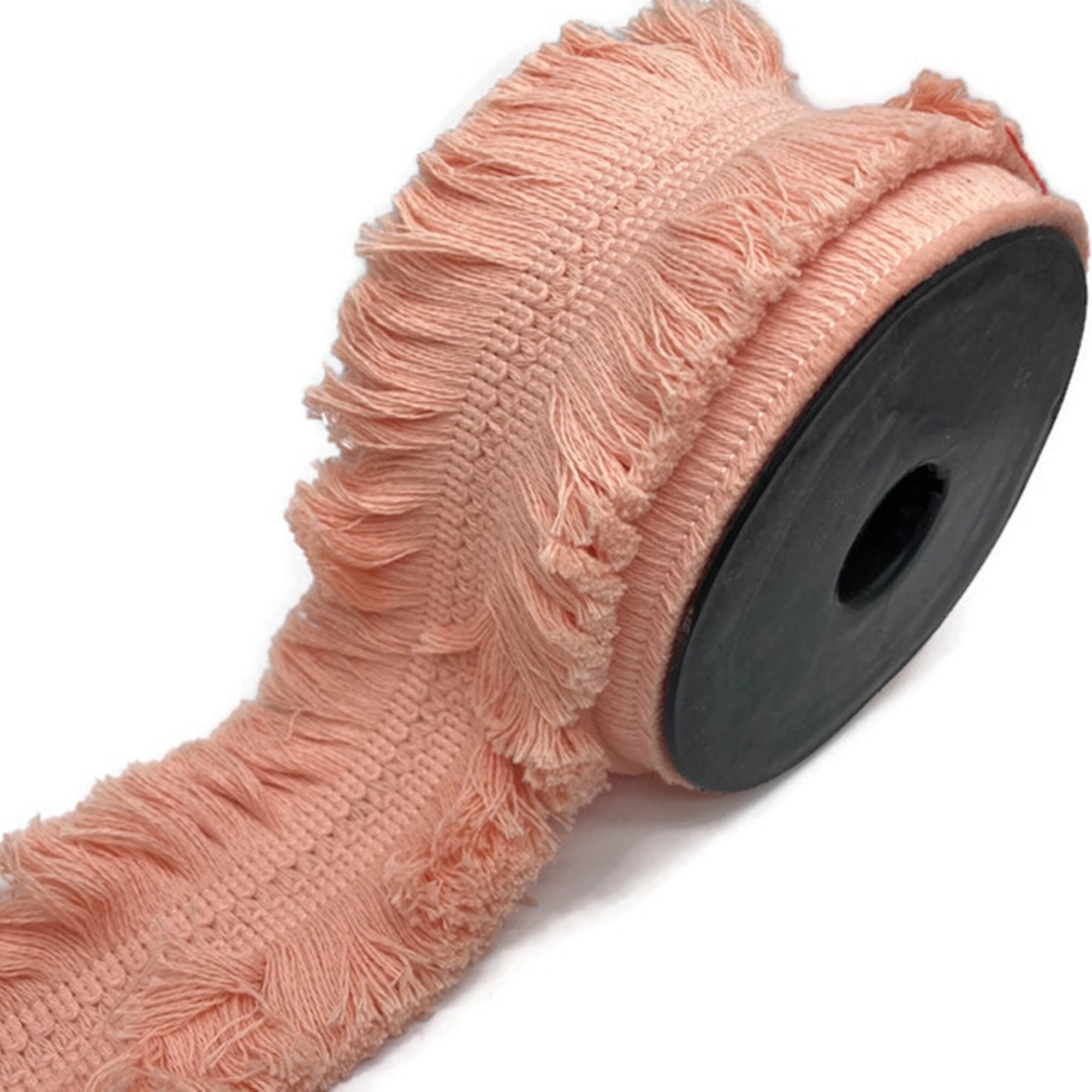 65 Mm Large Powder Pink Brush Fringe Trim/double Sided Cotton Fringe Trim/ethnic Trim/bohemian