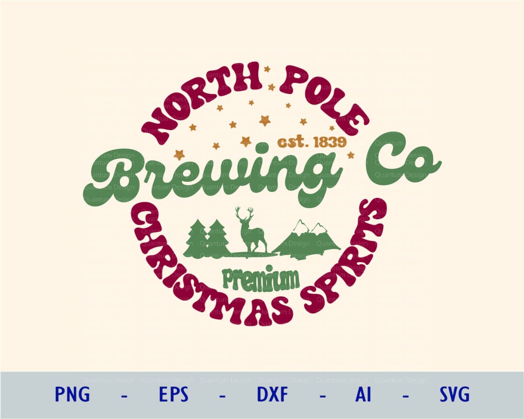 North Pole Brewing Co Png Cute Christmas Shirt, Christmas Holiday Decal