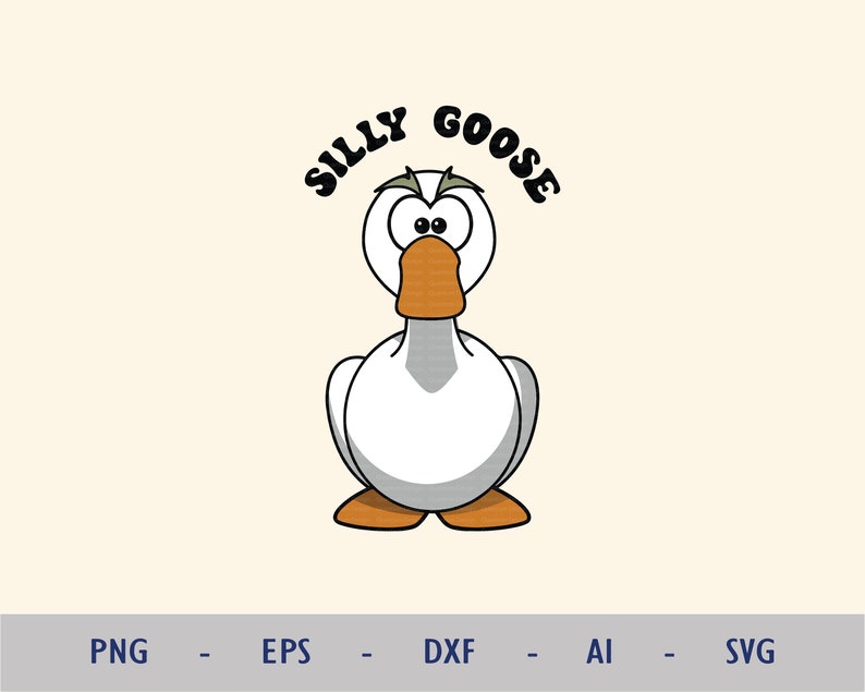 Silly Goose SVG Silly Goose on the Loose SVG Goose SVG 90s - Etsy