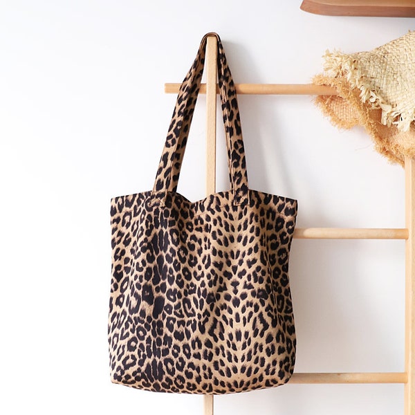 Leopard Print Umhängetasche, Mode Frauen Umhängetasche, stilvolle Einkaufstasche, Einkaufstasche, Geschenk für Sie