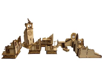 Laser Cutting Files SVG - Medieval Buildings Collection