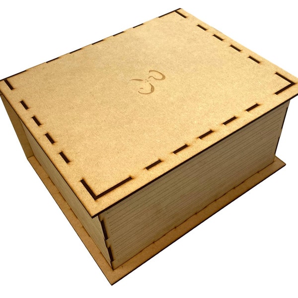 Laser Cutting Files SVG - Arkham Horror LCG Storage Box (Yellow King)