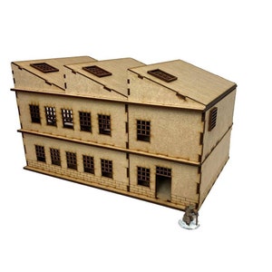 Laser Cutting Files SVG - WW2 (Industrial) Buildings Collection 2 for WW2/Warhammer (28mm)