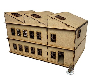Laser Cutting Files SVG - WW2 (Industrial) Buildings Collection 2 for WW2/Warhammer (28mm)