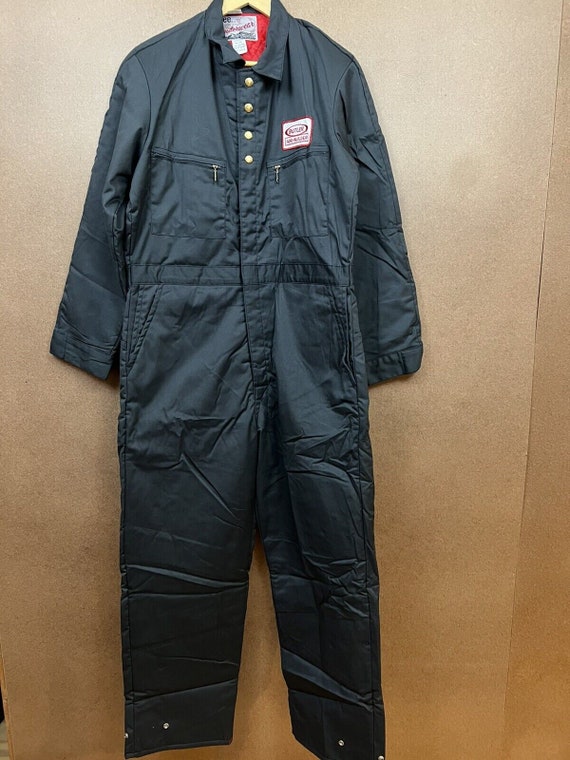 VTG 70s Deadstock Lee Outerwear Insulated Coveralls Navy Union 