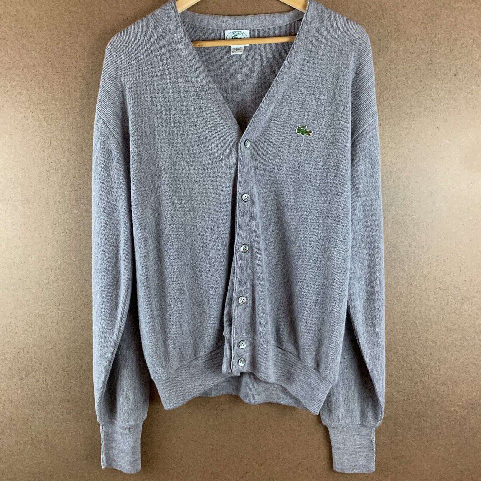 Grey Lacoste Sweater - Etsy