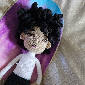 Prince Crochet Doll, Amigurumi, Purple Rain