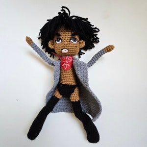 Prince-Inspired Doll - Dirty Mind Era, Crochet Doll, Amigurumi, Pop Icon, Prince, MADE TO ORDER