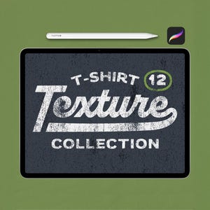 T-shirt Textures for Procreate. Procreate Stamp Brushes. Distressed Textures